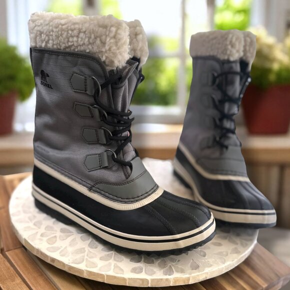 Sorel Winter Carnival WP Women’s Waterproof Boot Size 8.5 Gray Insulated Snow - Picture 2 of 14